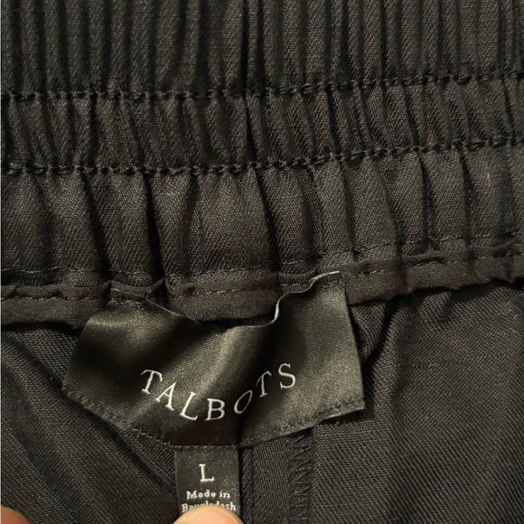 Black High-Waisted Pants with Belt linen nwot - Picture 5 of 6